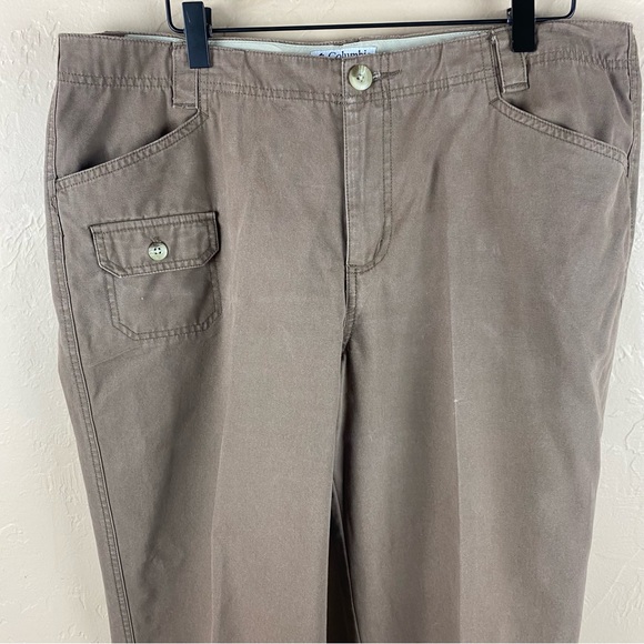 Columbia Utility Chino Pants Brown Cotton Size 14 - Picture 2 of 9